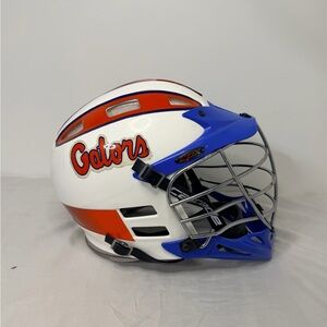 Florida Gators NCAA Lacrosse Helmet Cascade White Blue Orange
